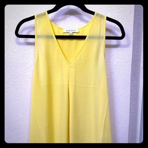 Rose & Olive Yellow Sleeveless Top